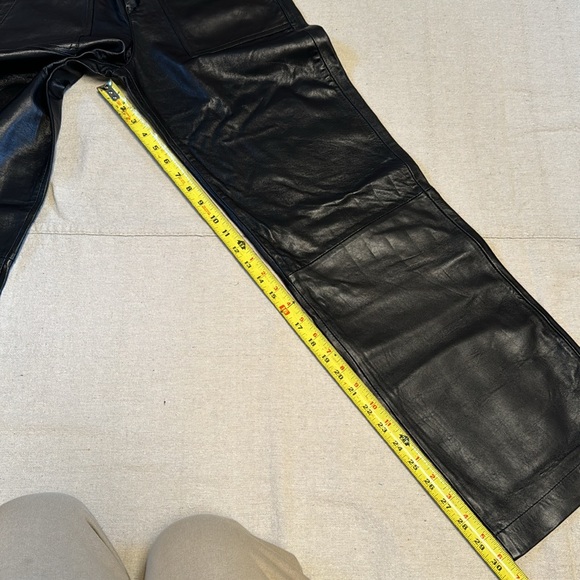 Zara patch pocket lambskin pants - Picture 8 of 9